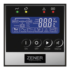 Zener UPS Ares RT optional LCD display