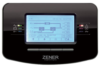 Zener UPS Master HE LCD display