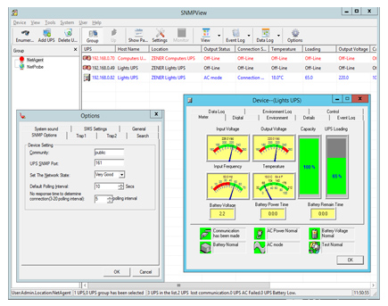 SNMPview software to NetAgent module remote monitoring