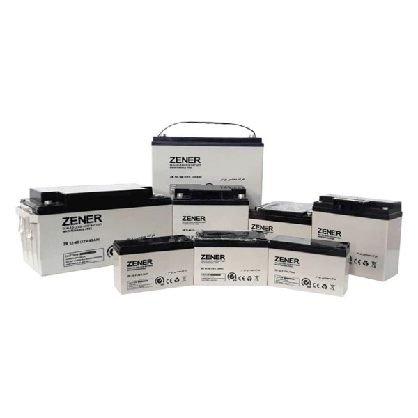 Zener sealed lead acid battery, maintenance-free